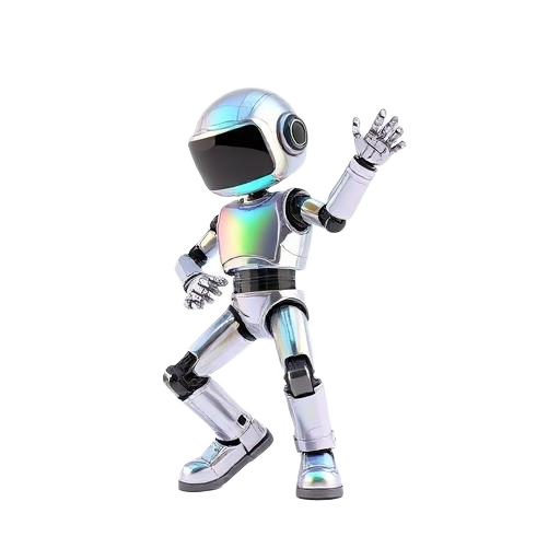 Emoji 3D animé Robot windmill