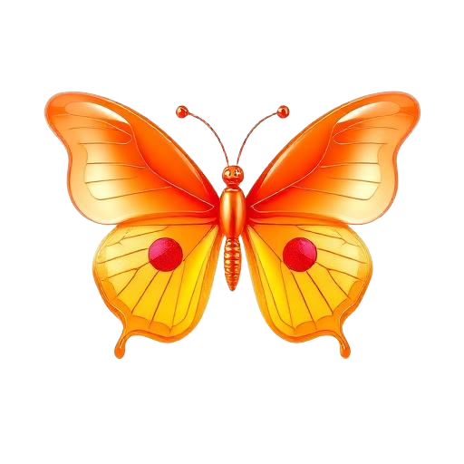 Emoji 3D animé Papillon