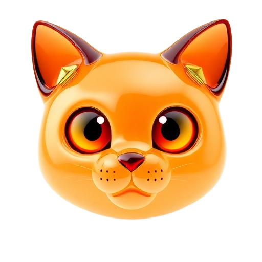 Emoji 3D animé Chat