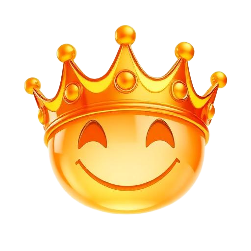 Emoji 3D animé Couronne