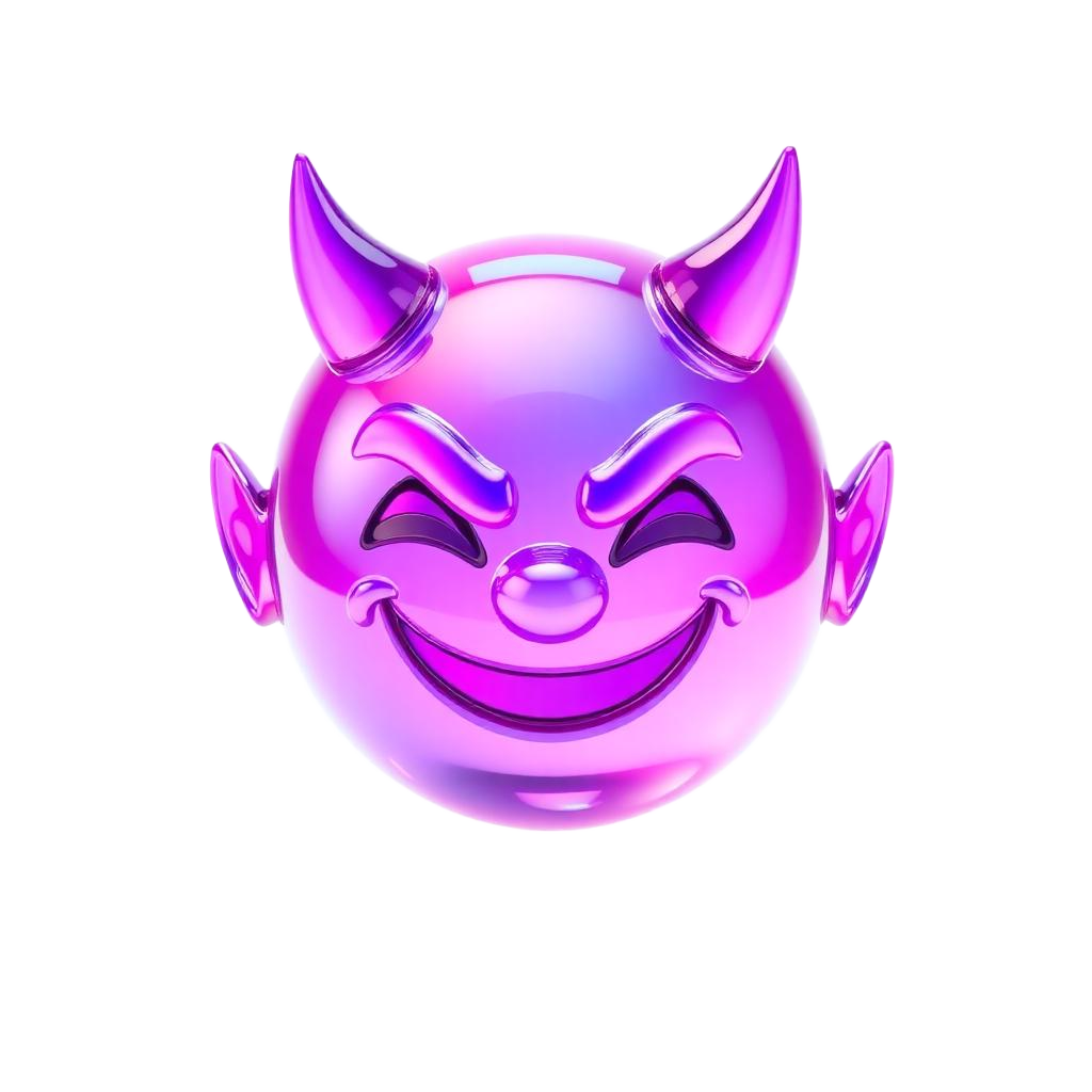 Emoji 3D animé Petit diable