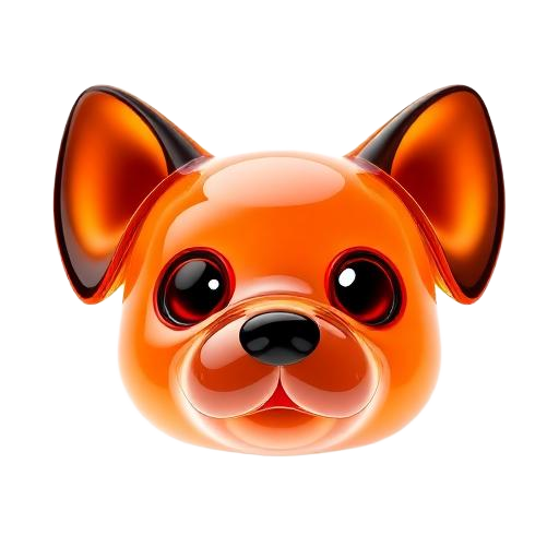 Emoji 3D animé Chien