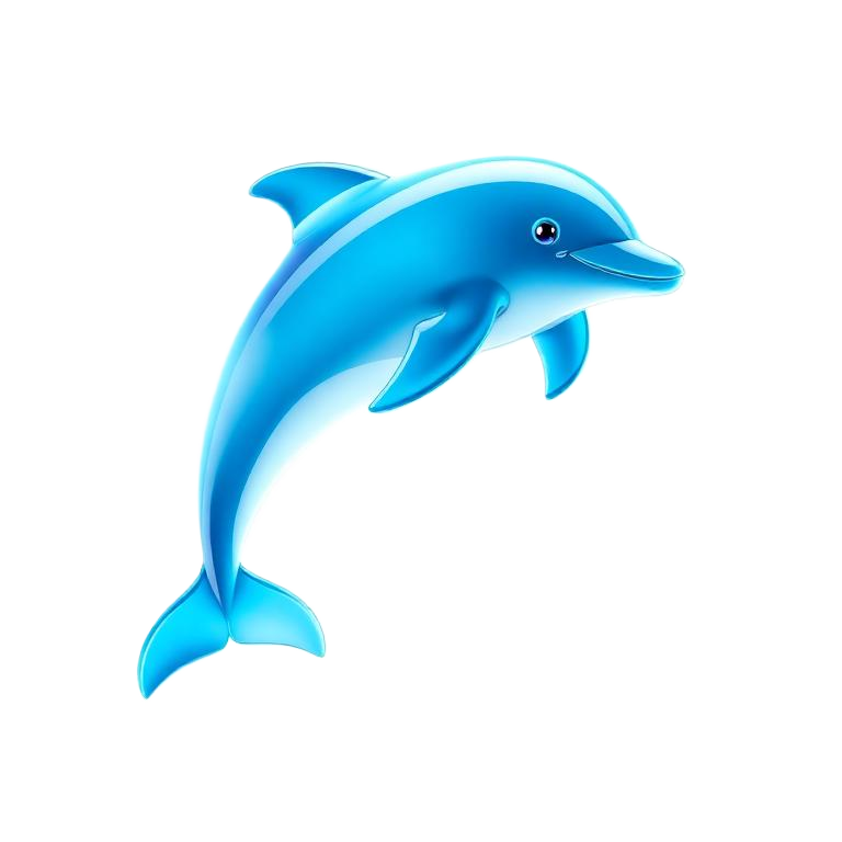 Emoji 3D animé Dauphin