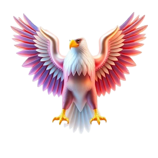 Emoji 3D animé Aigle