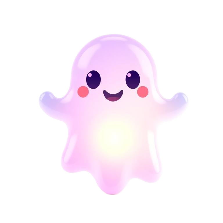 Emoji 3D animé Fantôme