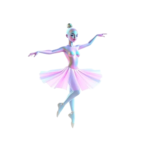 Emoji 3D animé Ballerine