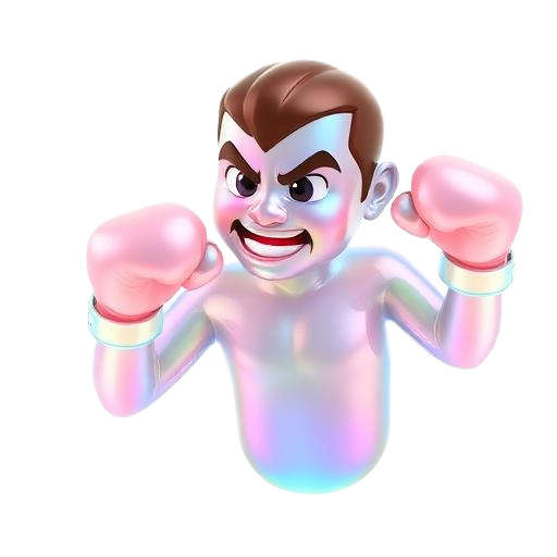 Emoji 3D animé Boxeur