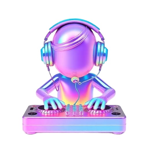 Emoji 3D animé DJ