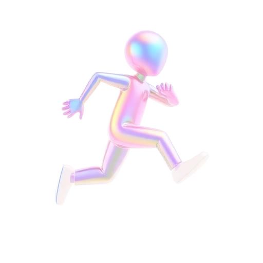 Emoji 3D animé Coureur