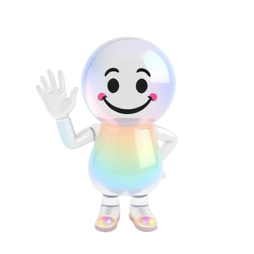Emoji 3D animé Coucou humain