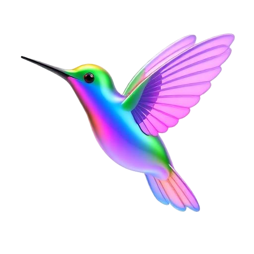 Emoji 3D animé Colibri