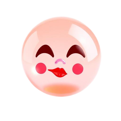 Emoji 3D animé Bisou