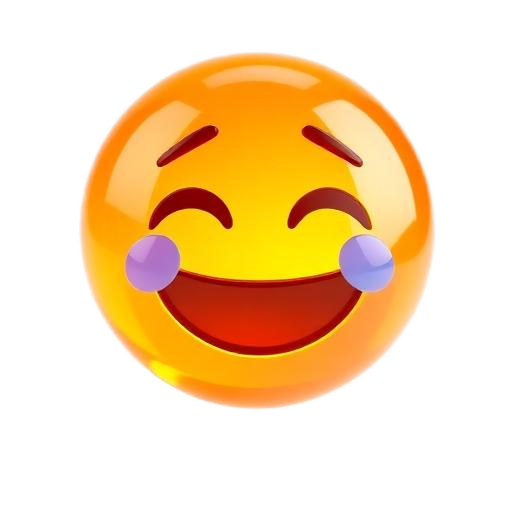 Emoji 3D animé Fou rire
