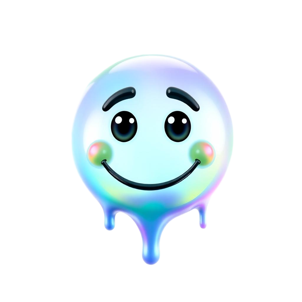 Emoji 3D animé Fondu