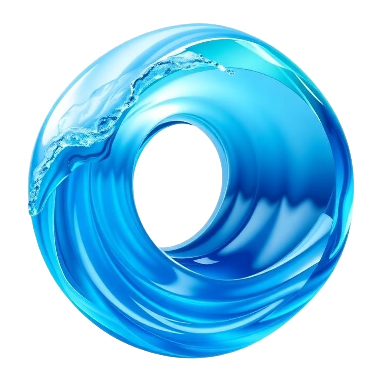 Emoji 3D animé Vague