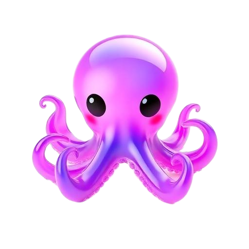 Emoji 3D animé Poulpe