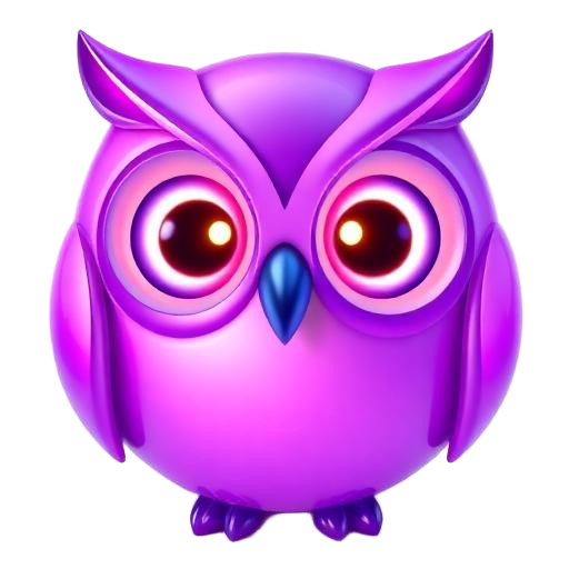 Emoji 3D animé Hibou