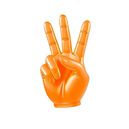 Emoji 3D animé Peace