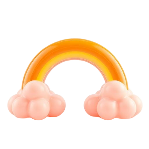 Emoji 3D animé Arc-en-ciel