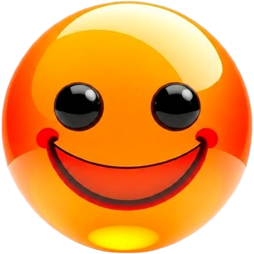 Emoji 3D animé Sourire vivant
