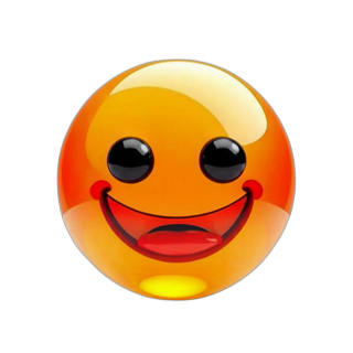 Emoji 3D animé Rire éclatant 3D