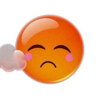 Emoji 3D animé Timide