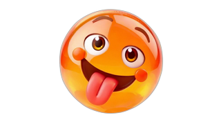 Emoji 3D animé Langue tirée