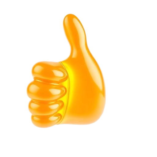 Emoji 3D animé Pouce en l'air