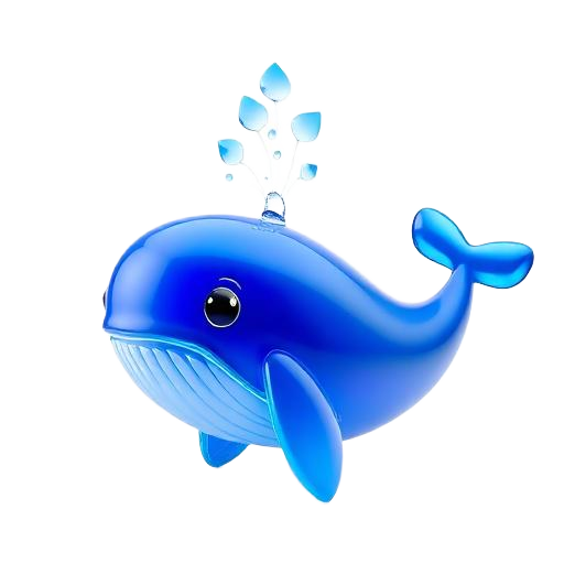 Emoji 3D animé Baleine