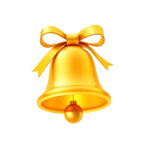 Emoji 3D animé Cloche de Noël