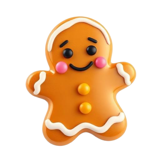 Emoji 3D animé Pain d'épices