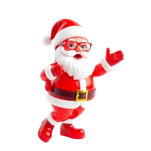 Emoji 3D animé Père Noël danseur