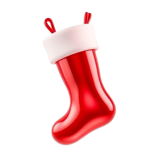 Emoji 3D animé Chaussette de Noël